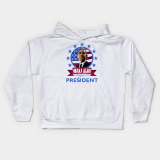 Obama for President (again) Kids Hoodie